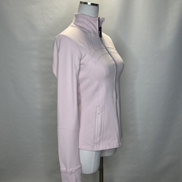 Lululemon DEFINE JACKET Pink With Black Zipper Size 8 Athletic Fit - Picture 2 of 11